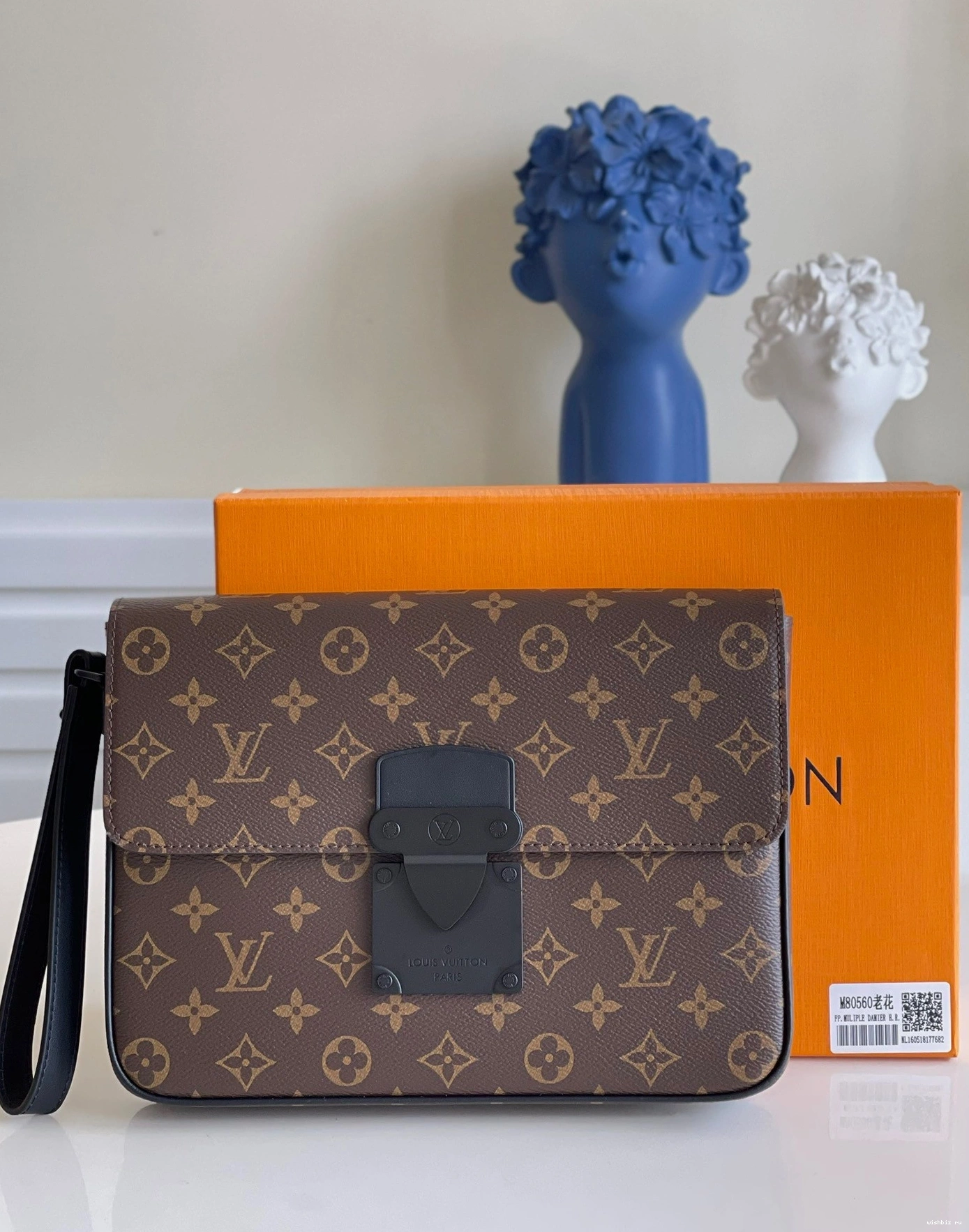 WIS A4 POUCH VUITTON S LOCK LOUIS 1121